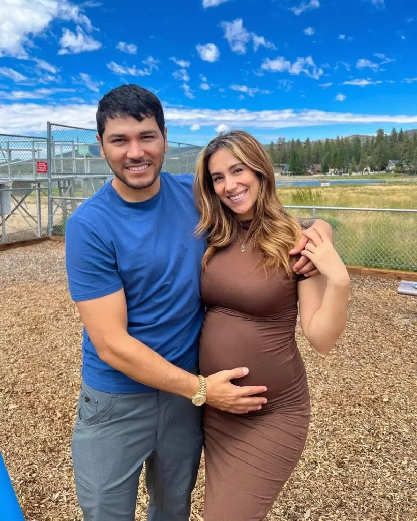 Esthalla Ortiz with her husband