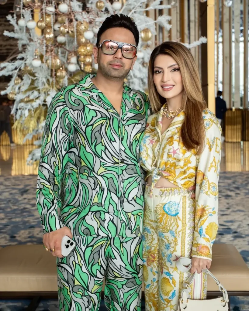 Satish Sanpal with wife